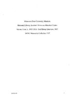SMHC Collection 1747. Nelson, Ferne E., 1913-2016. Oral History Interview, 2007.