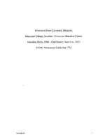 SMHC Collection 1752. Smerdon, Kelly, 1984-. Oral History Interview, 2007.
