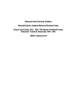 SMHC Collection 0149. Kiester, Jacob Armel, 1832-1904. The History of Faribault County, Vol II, Manuscript, 1880-1904