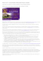 2019-03-21:  Annual Health & Biomedical Sciences Summit