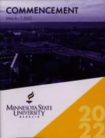 2022-05-06. Commencement Program, Minnesota State University, Mankato