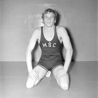 Student, Wrestling, Mankato State College, 1971.