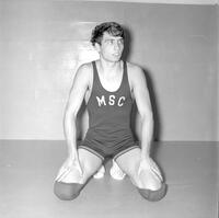 Student, Wrestling, Mankato State College, 1971.