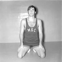Student, Wrestling, Mankato State College, 1971.