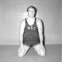 Student, Wrestling, Mankato State College, 1971.