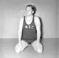 Student, Wrestling, Mankato State College, 1971.