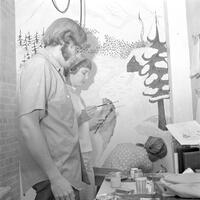 Students, Art, Mankato State College, 1971.