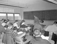 Lecture, Nichols Hall, Mankato State College, 1965.