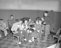 Students, Recording, Mankato State College, 1965.