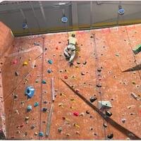 Students, Latino Wellness, Rock Climbing, Minnesota State University, Mankato, 2024-10-01.