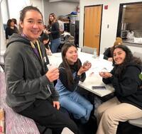 Students, Ornament Decorating Event, ALAS, Minnesota State University, Mankato, 2024-11-25.