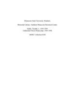 SMHC Collection 0298. Smith, Timothy J., 1959-1999. Unfinished Thesis Manuscript, 1994-1998.