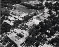 Aerial photograph of Valley campus, Mankato State College, 1968.